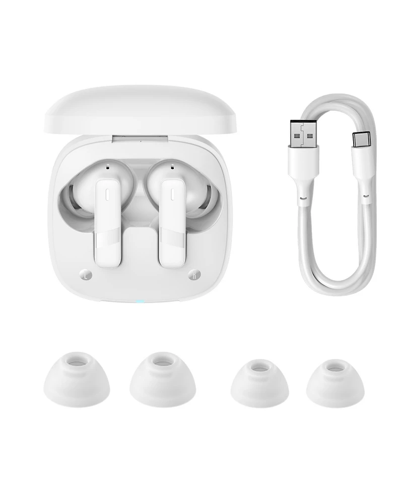 Baseus E20 Wireless Earbuds Bluetooth 5.3 Headphones in-Ear Earphones, White
