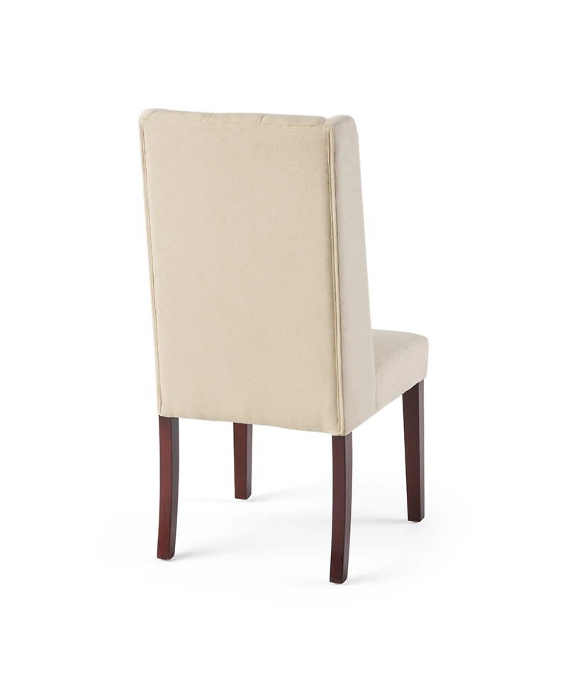 Streamdale Tufted Diamond Stitch Dining Chair With Wingback Design