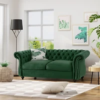 Streamdale Furniture Chesterfield Loveseat: Timeless Charm, Plush Comfort