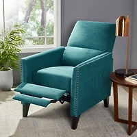 Streamdale Contemporary Push-Back Recliner With Studded Accents