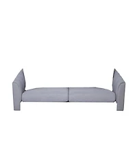 Streamdale Furniture Contemporary 3-Seater Sofa With Deep Stitching And Accent Pillows