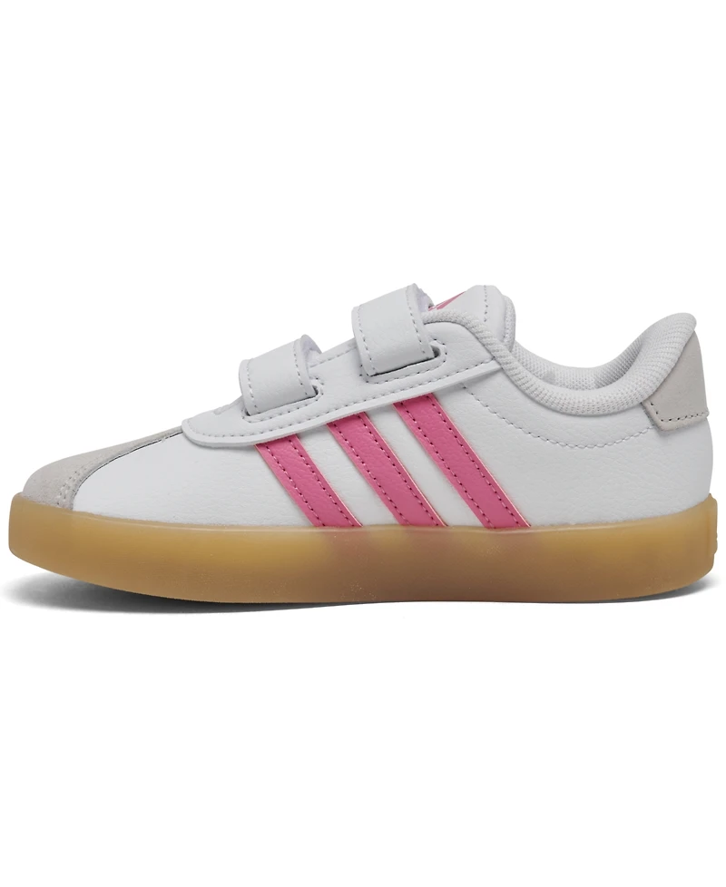 Adidas Toddler Girls Vl Court 3.0 Fastening Strap Casual Sneakers from Finish Line