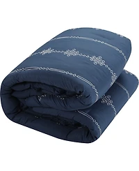 Closeout! Stratford Park Crocusveta Satin Embroidery 7-Pc. Comforter Set