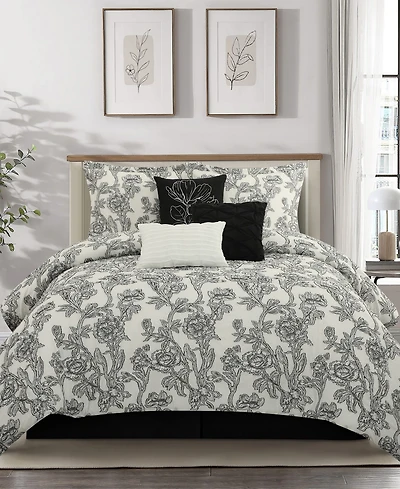 Stratford Park Maybole Floral 7-Pc. Comforter Set, Queen
