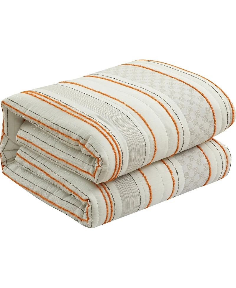 Stratford Park Klava Stripe 7-Pc. Comforter Set, California King