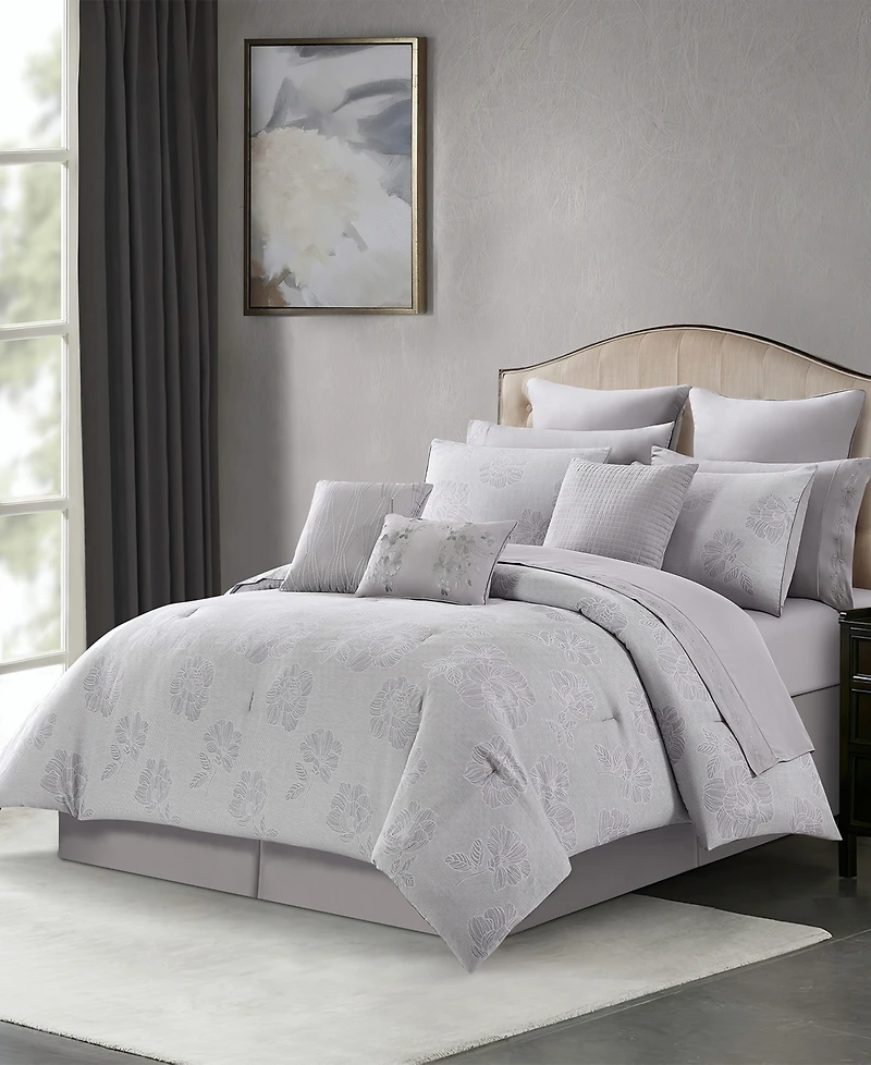 Stratford Park Feruza Floral 13-Pc. Comforter Set