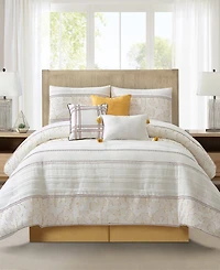 Stratford Park Ferdinico Stripe 7-Pc. Comforter Set, California King