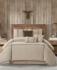 Stratford Park Arvada Solid Cabin Style 7-Pc. Comforter Set