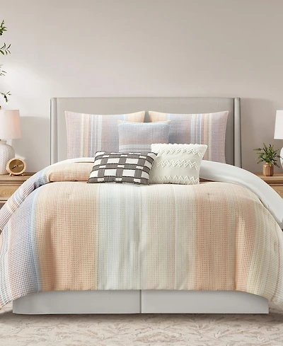 Stratford Park Cosette Stripe 7-Pc. Comforter Set