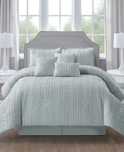 Stratford Park Katniss Stripe 7-Pc. Comforter Set, California King