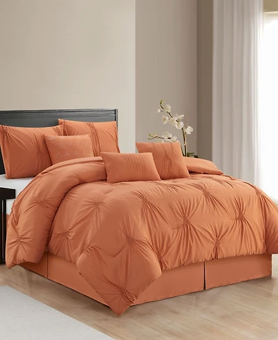 Stratford Park Nargiz Pintuck 7-Pc. Comforter Set, Queen
