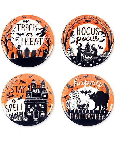 Certified International Hocus Pocus Salad Plates, Set of 4