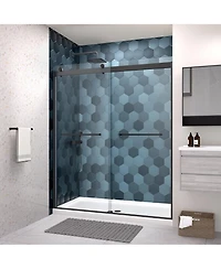 Streamdale Bypass Shower Door, 56"-60"W x 74"H, Tempered Glass