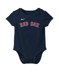 Nike Newborn Baby Boys and Girls David Ortiz Navy Boston Red Sox Fuse Name Number Bodysuit