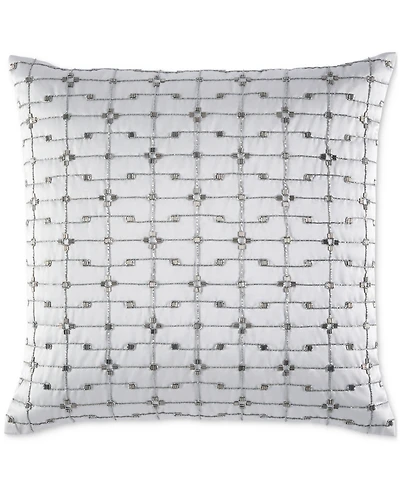 Hotel Collection Metallic Beaded Decorative Pillow, 18" x 18", Exclusively at Macy's
