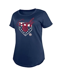 New Era Women's Navy Chicago Cubs Americana T-Shirt