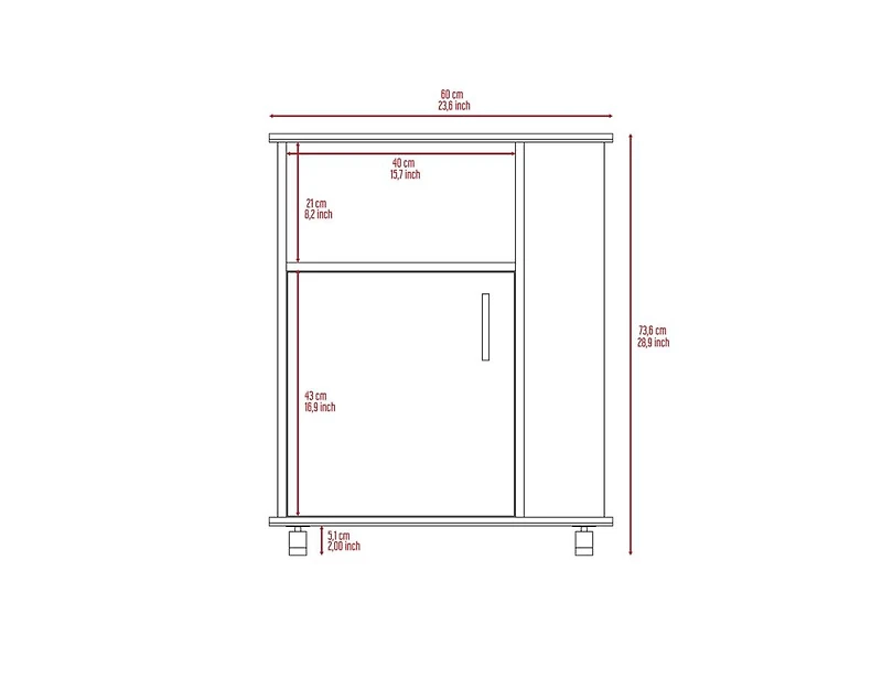 Fm Furniture Clayton Kit Lower Microwave Cabinet