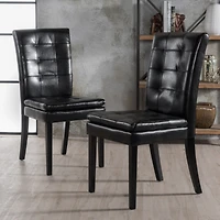 Streamdale Barrington Bonded Leather Tufted Dining Chair
