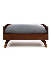 Streamdale Furniture Acacia Wood Dog Bed With Water-Resistant Mattress
