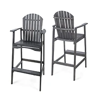 Streamdale Acacia Wood Outdoor Barstools Comfort and Style