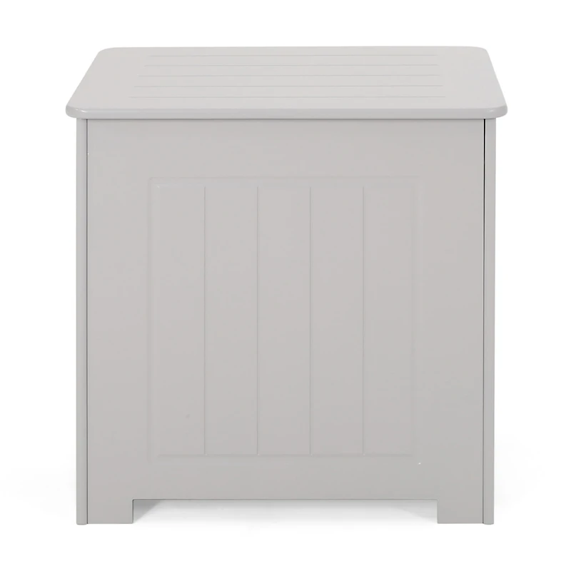Streamdale Furniture Modern Faux Wood Bathroom Hamper With Flip Top Lid