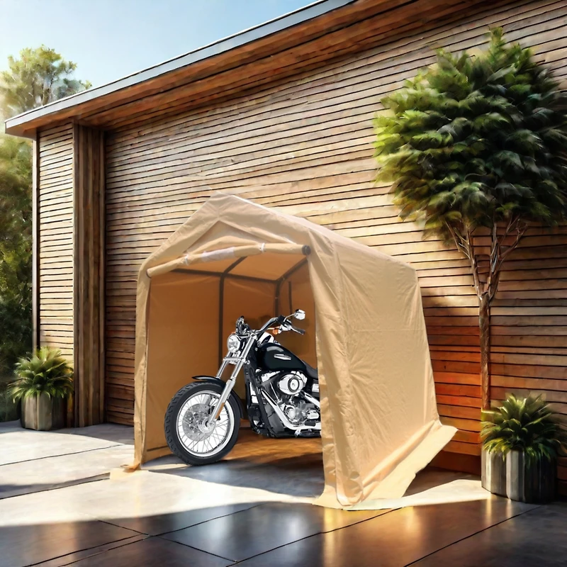 Streamdale 7x8FT Outdoor Storage Shed for Motorcycle, Atv, Tools