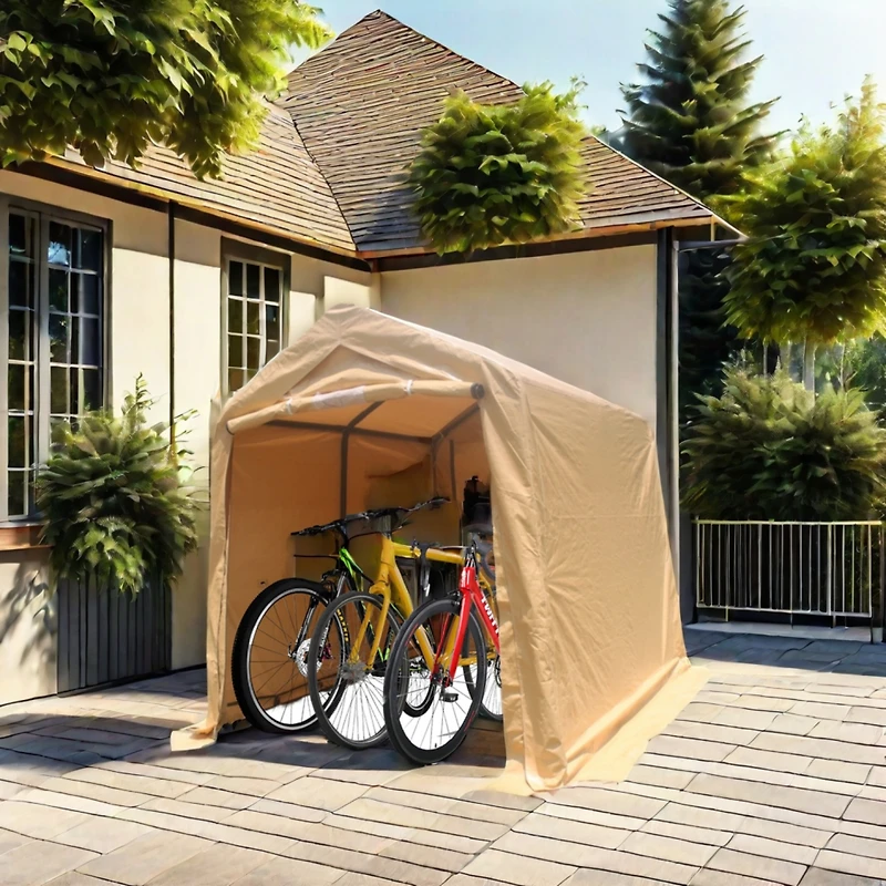 Streamdale 7x8FT Outdoor Storage Shed for Motorcycle, Atv, Tools