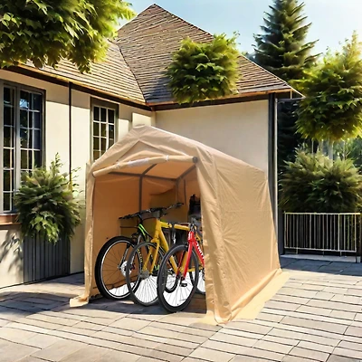 Streamdale 7x8FT Outdoor Storage Shed for Motorcycle, Atv, Tools