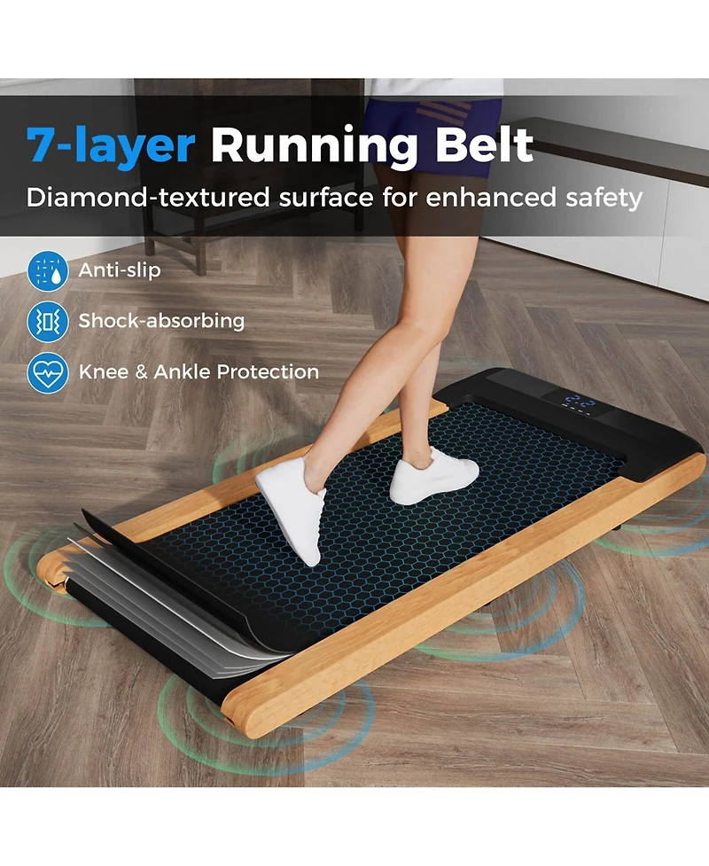3-in-1 Walking Pad Under Desk Treadmill with Remote Smart App Control Led Display