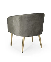 Streamdale Modern Glam Velvet Dining Chair With Button Tufting