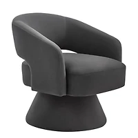 Simplie Fun Modern Swivel Accent Chair: Velvet Comfort, 360° Rotation