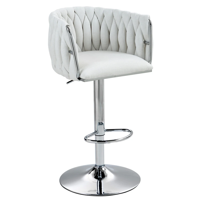 Streamdale 360 Swivel Bar Stools with Woven Cushions (Set of 2)