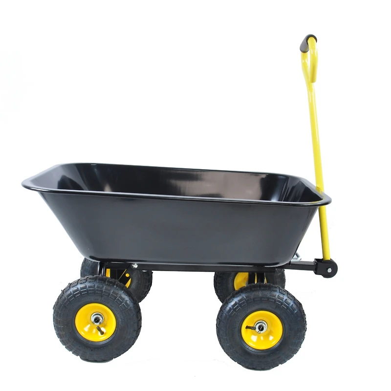 Streamdale Folding Poly Garden Dump Truck, Steel Frame, 10" Pneumatic Tires