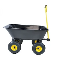 Streamdale Folding Poly Garden Dump Truck, Steel Frame, 10" Pneumatic Tires