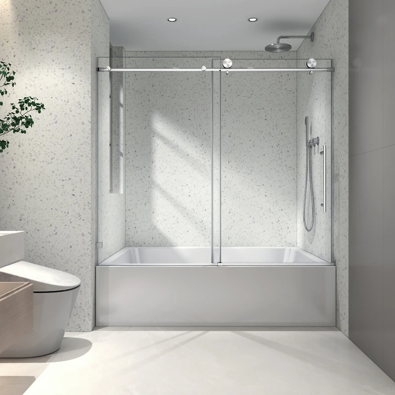 Streamdale Frameless Nano-Coated Shower Door with Soft-Close