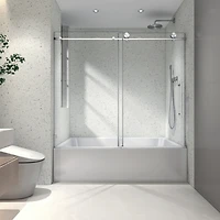 Streamdale Frameless Nano-Coated Shower Door with Soft-Close
