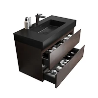Streamdale 36" Rosewood Vanity w/ Sink & Storage
