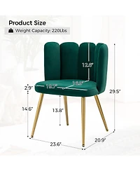 Contemporary Juan Side Chair with Tufted Back