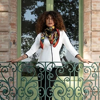 Anthea - Hand Rolled Silk Foulard for Women