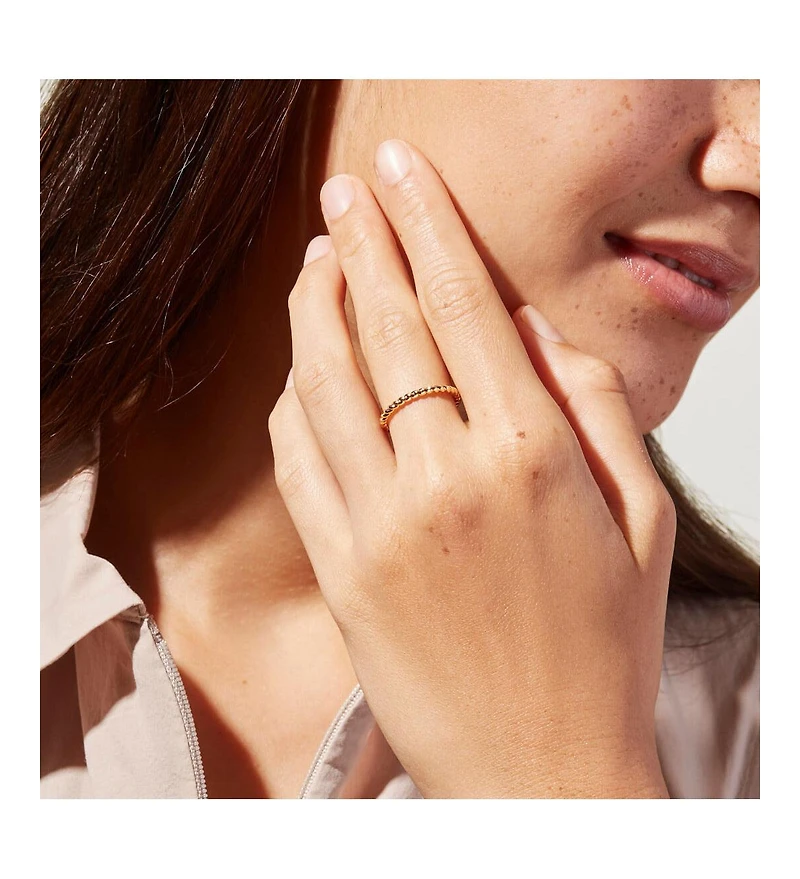 Ana Luisa Twisted Adjustable Ring - Rope Mini