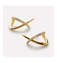 Ana Luisa Gold Stud Earrings - Sloane Pave