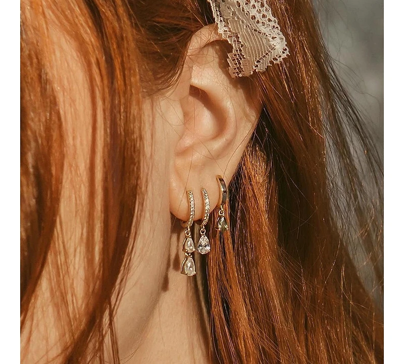 Ana Luisa Delicate Huggie Hoops - Elise
