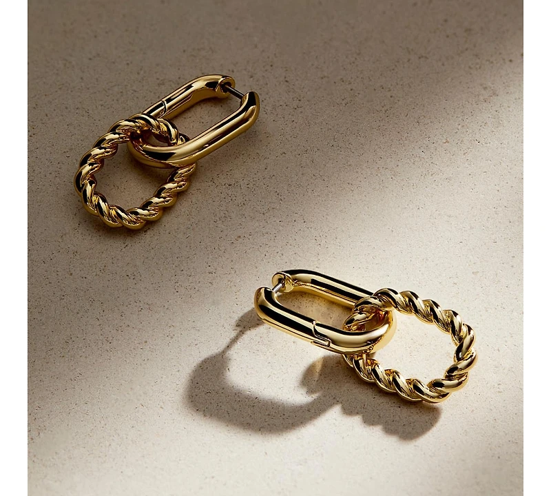 Ana Luisa Double Hoop Earrings - Ash Double