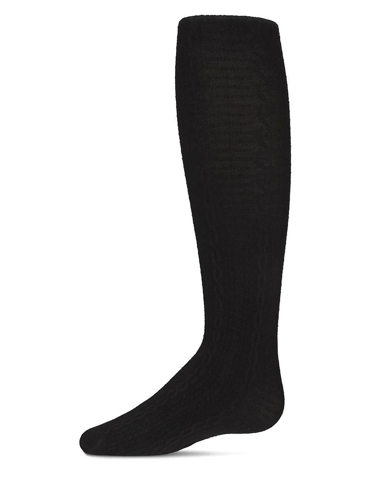 Memoi Girls Pique Chain Pima Cotton Tights