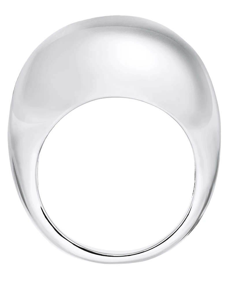 And Now This Silver Plated or 18k Gold Plated Brass Dome Ring