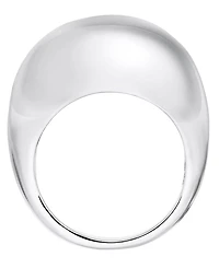 And Now This Silver Plated or 18k Gold Plated Brass Dome Ring