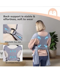 Momcozy Easy to Wear Hands Free - Baby Wrap Carrier