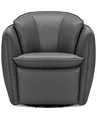 Kettner 32" Leather Swivel Chair, Created for Macy's