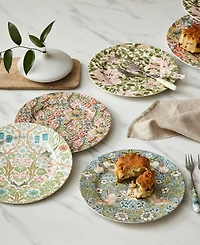 Spode Morris & Co. Dessert Plates, Set of 4