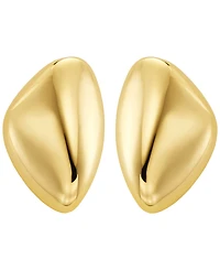 Michael Kors Brass Pebble Statement Earrings